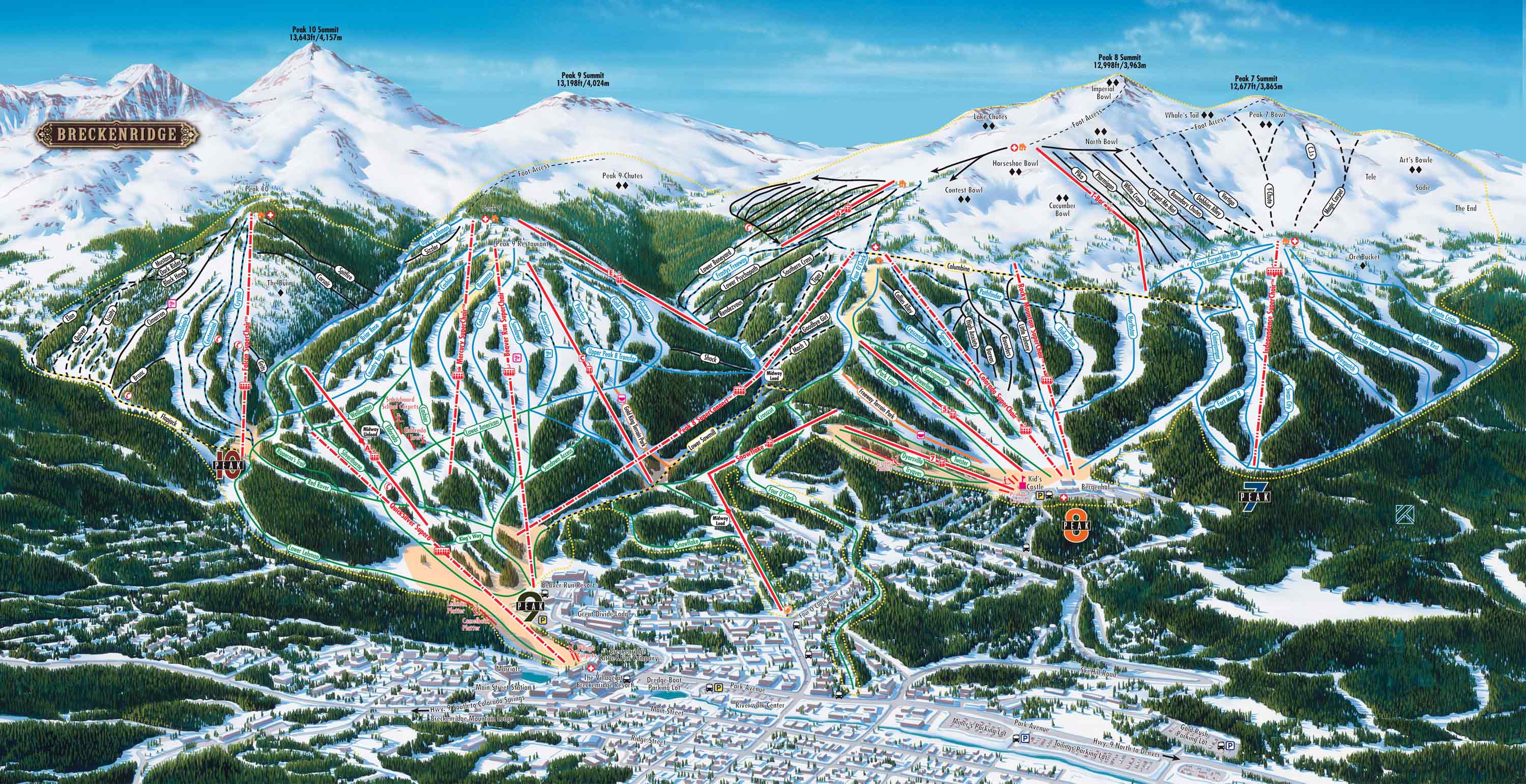 Breckenridge Ski Map 2025