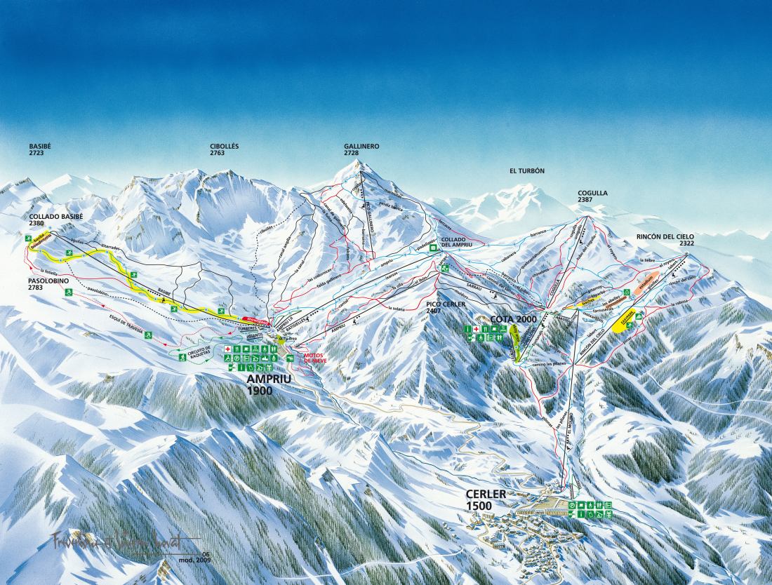 Cerler Piste / Trail Map