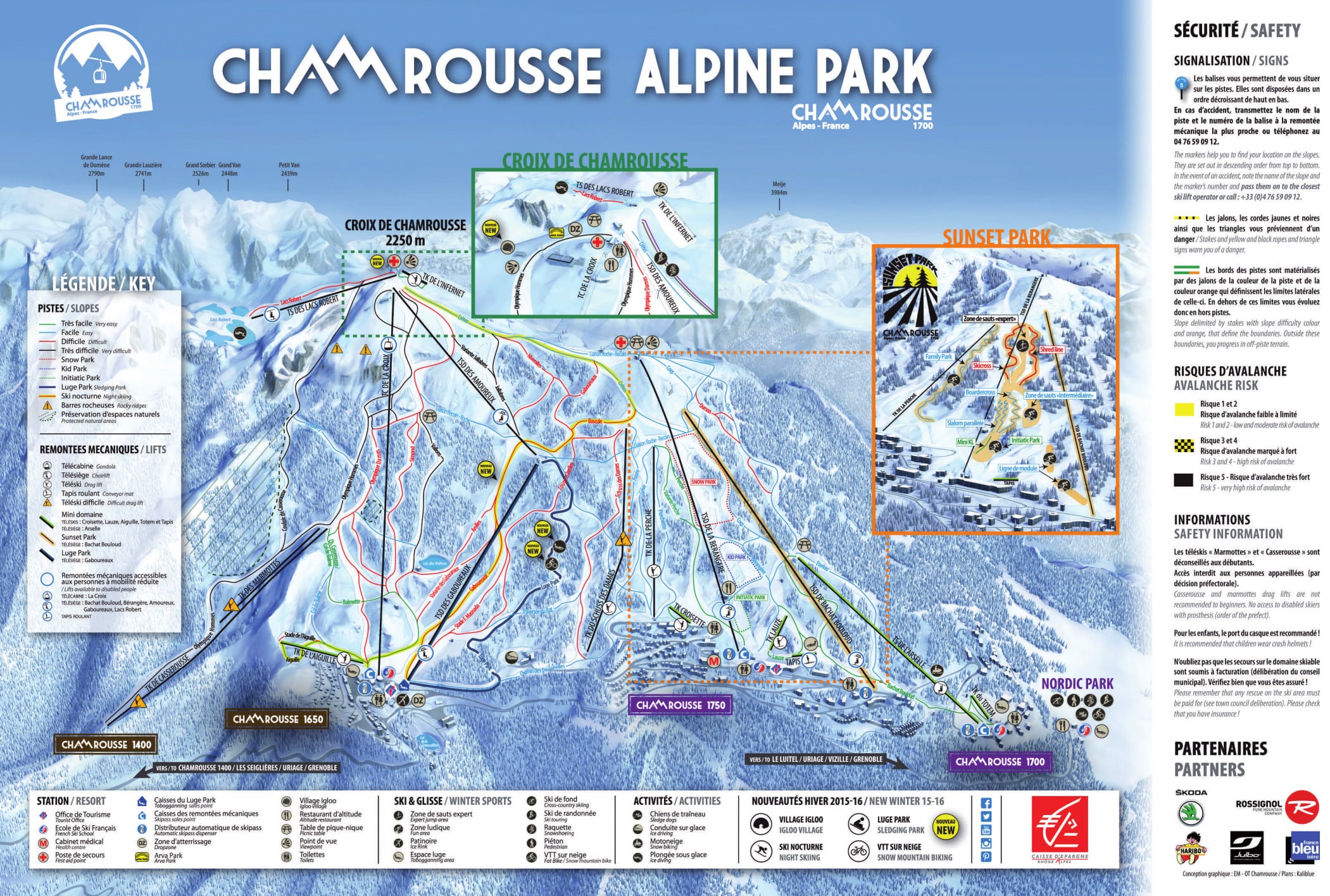 Chamrousse Piste / Trail Map