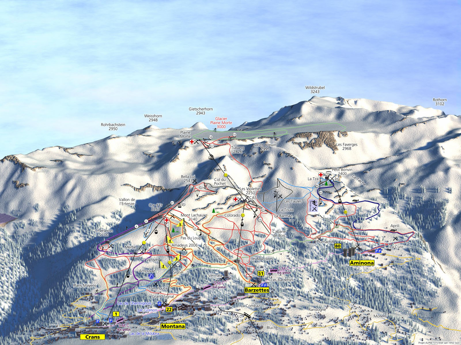 Crans Montana Ski Resort Airport Transfers Alps2alps