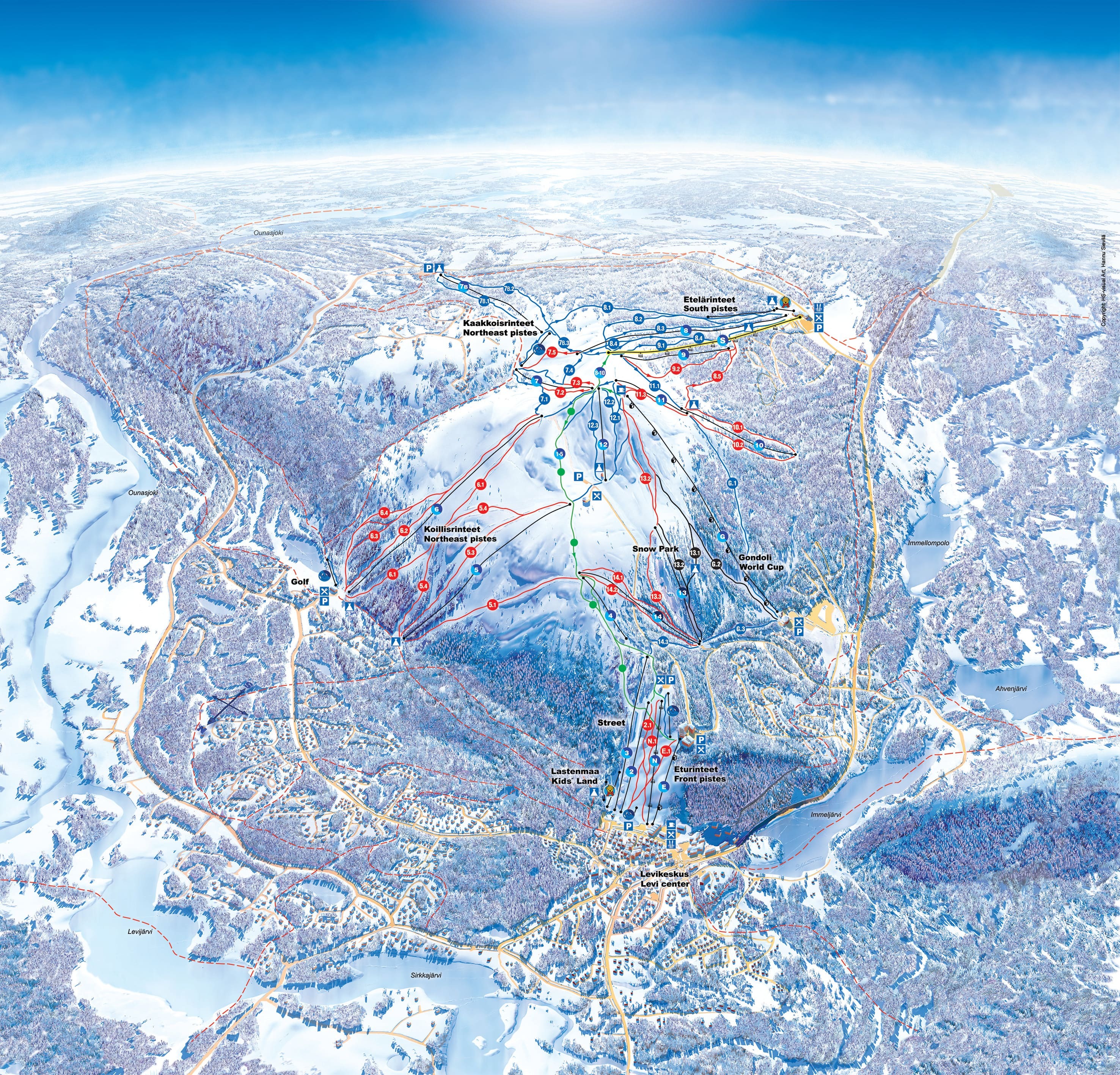 Damüls Piste / Trail Map