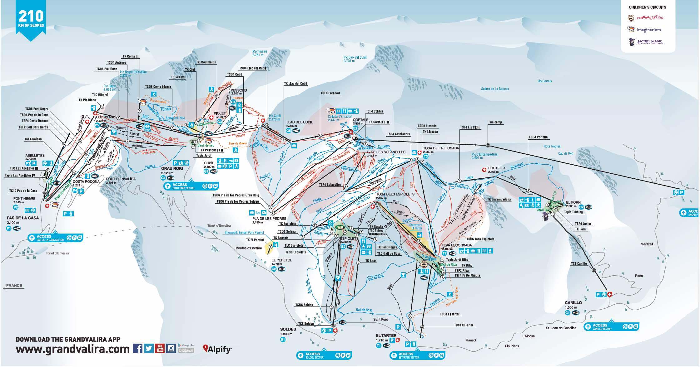 Grandvalira Soldeu Piste Map Trail Map Grandvalira Soldeu Piste Map Trail Map