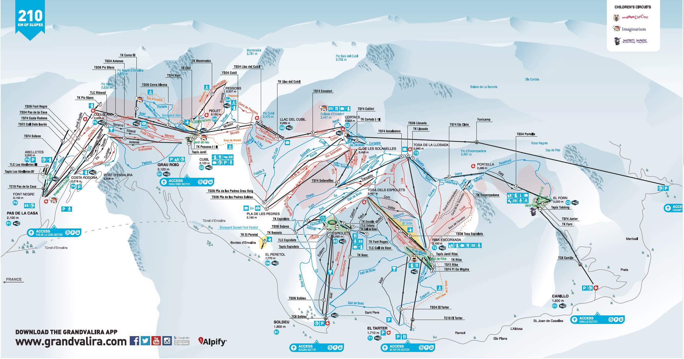 Image result for grandvalira piste map