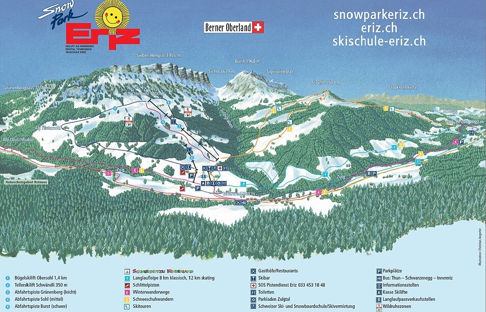 Eriz Piste / Trail Map