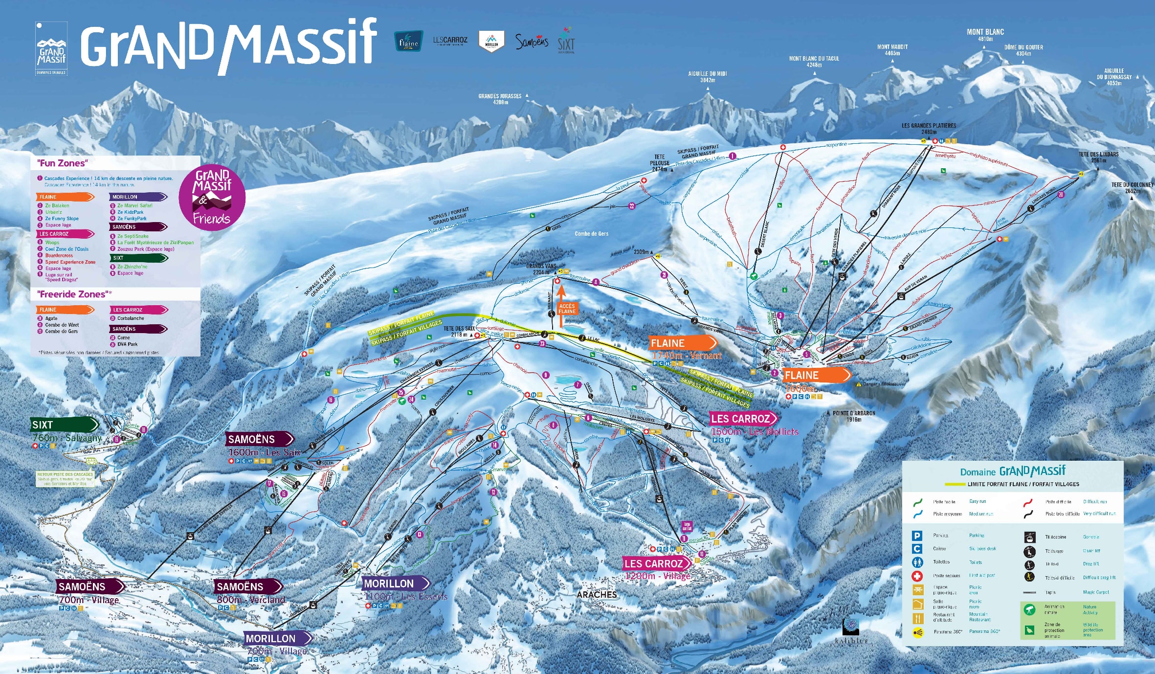 Flaine Piste / Trail Map