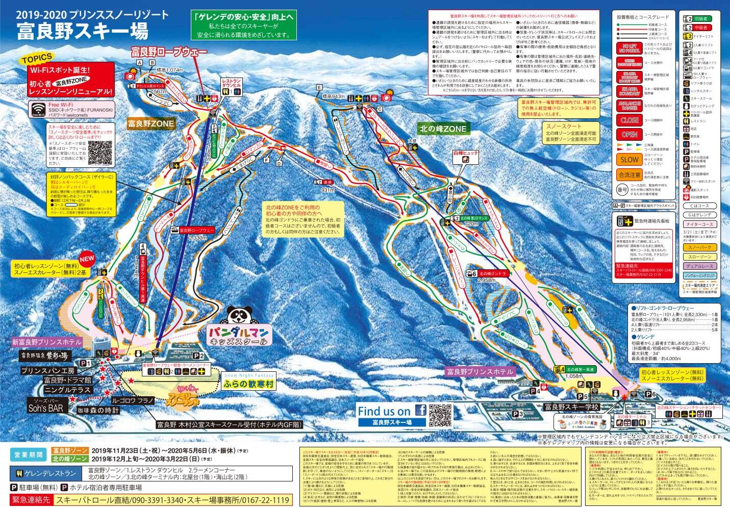 Furano pistemap