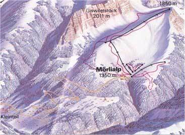 Giswil - Mörlialp Piste / Trail Map