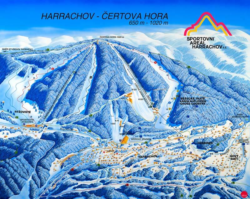 Harrachov Piste / Trail Map