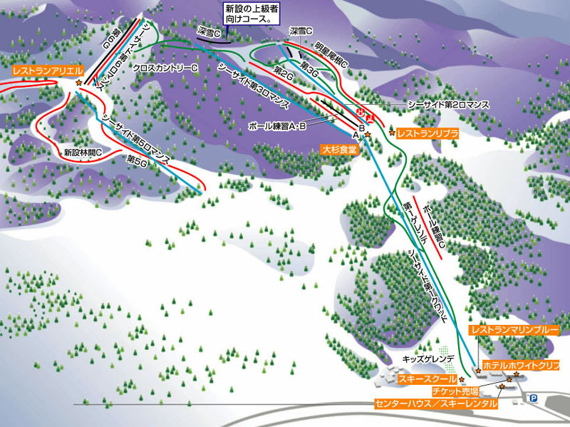 Itoigawa Seaside Valley Piste / Trail Map