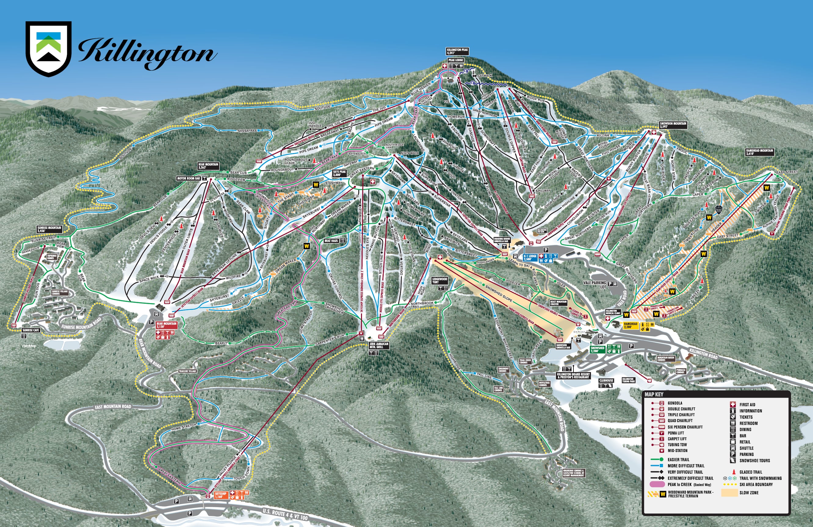 Killington Piste / Trail Map