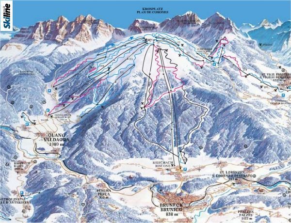 Kronplatz Piste Map / Trail Map