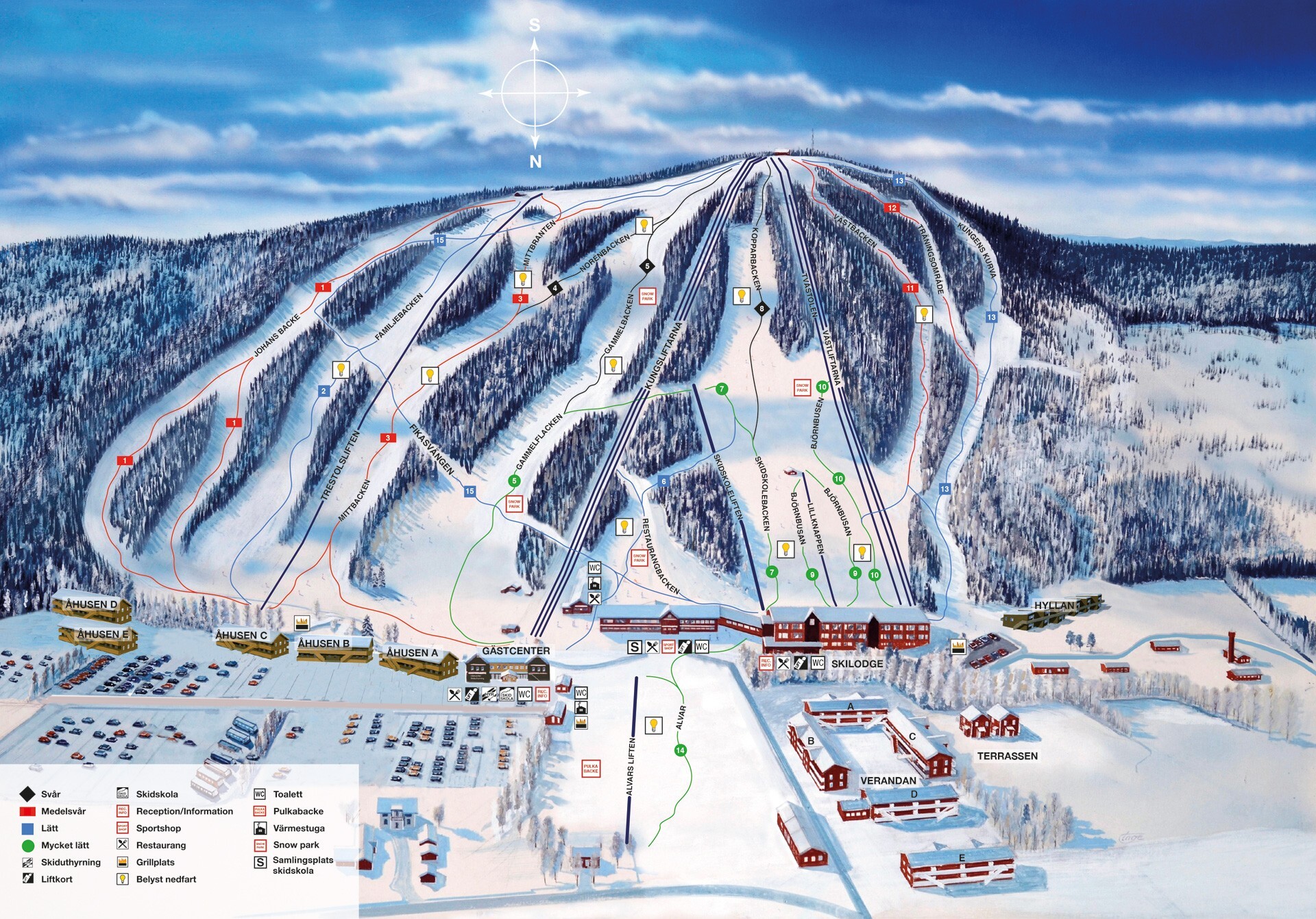 Kungsberget Ski Resort Guide, Location Map & Kungsberget ski holiday