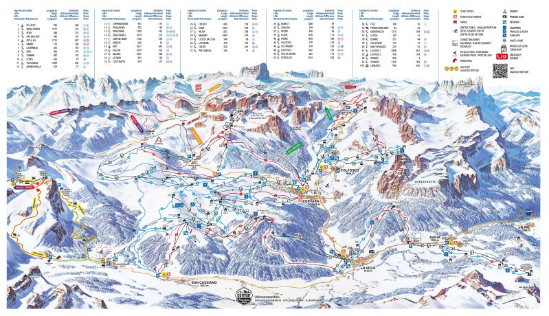 La Villa (Alta Badia) Piste / Trail Map