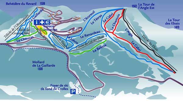 Savoie Grand Revard Piste / Trail Map