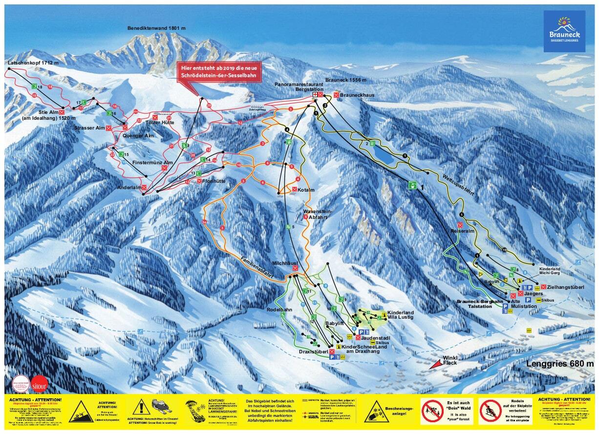 Lenggries Piste / Trail Map