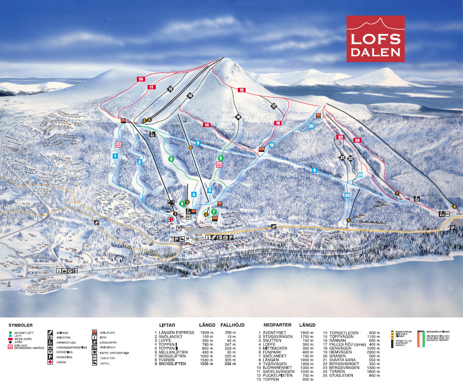 Lofsdalen Ski Resort Guide, Location Map & Lofsdalen ski holiday