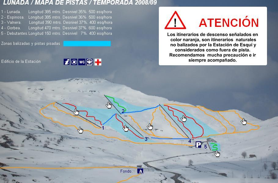 Lunada Piste / Trail Map