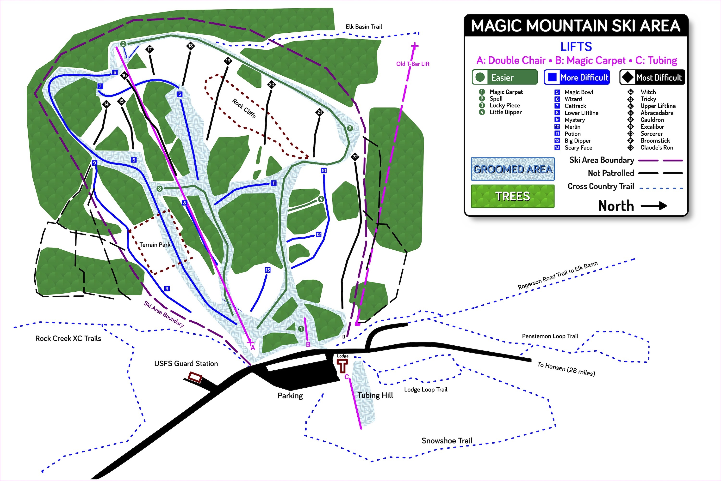 Magic Mountain (Idaho) Ski Resort Guide, Location Map & Magic Mountain
