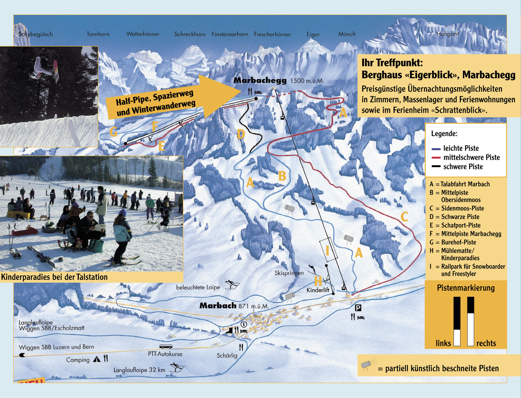 Marbach - Marbachegg Piste / Trail Map