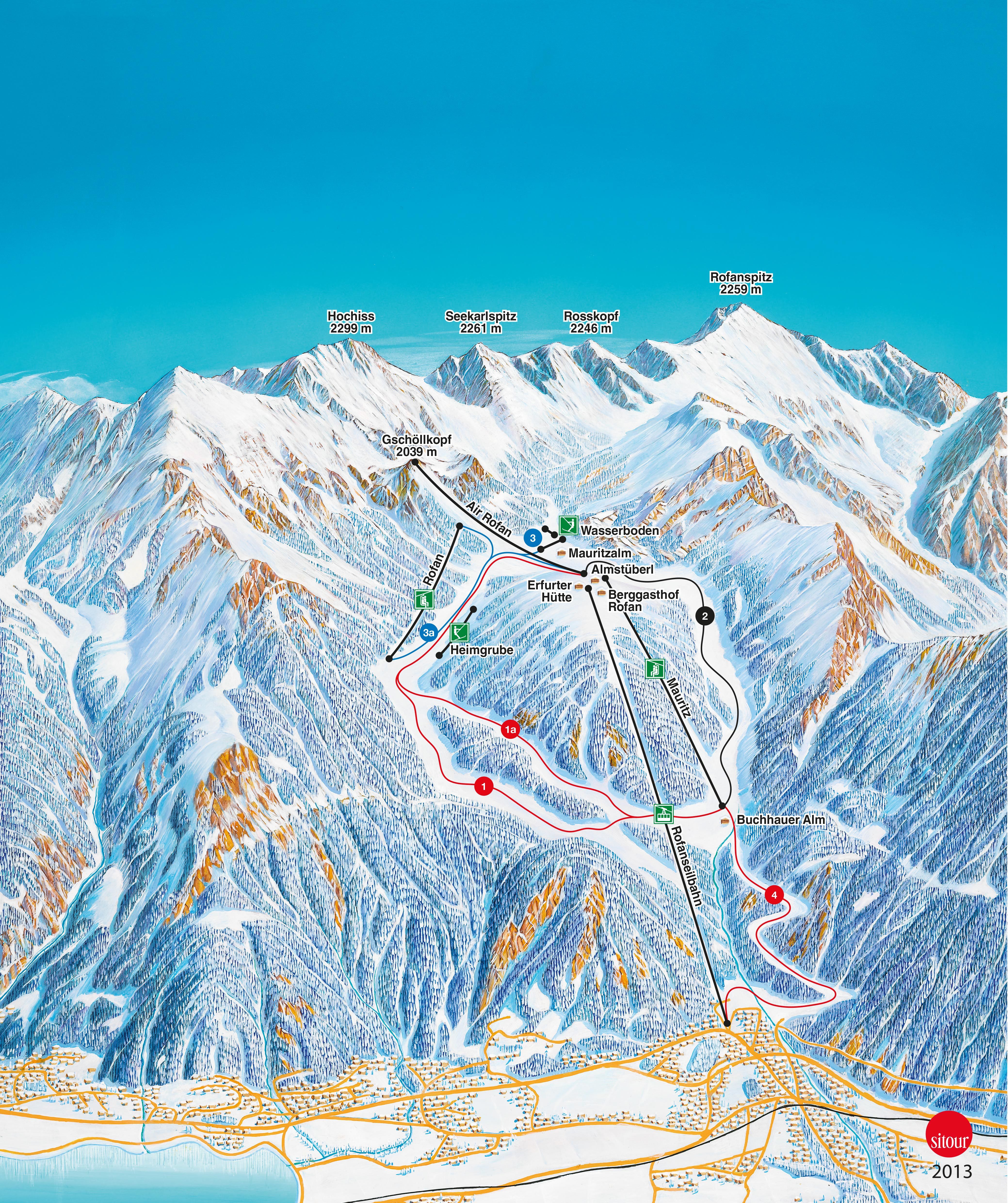 Maurach am Achensee Piste / Trail Map