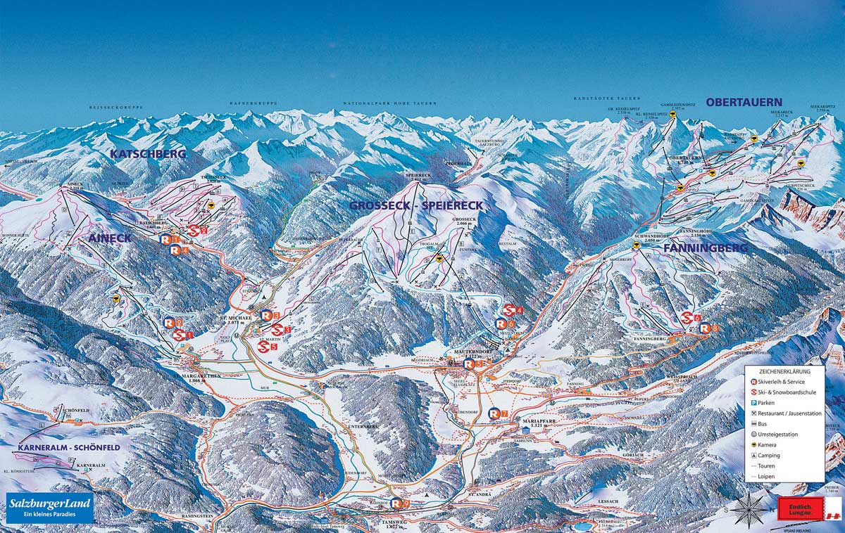 Mauterndorf Piste / Trail Map