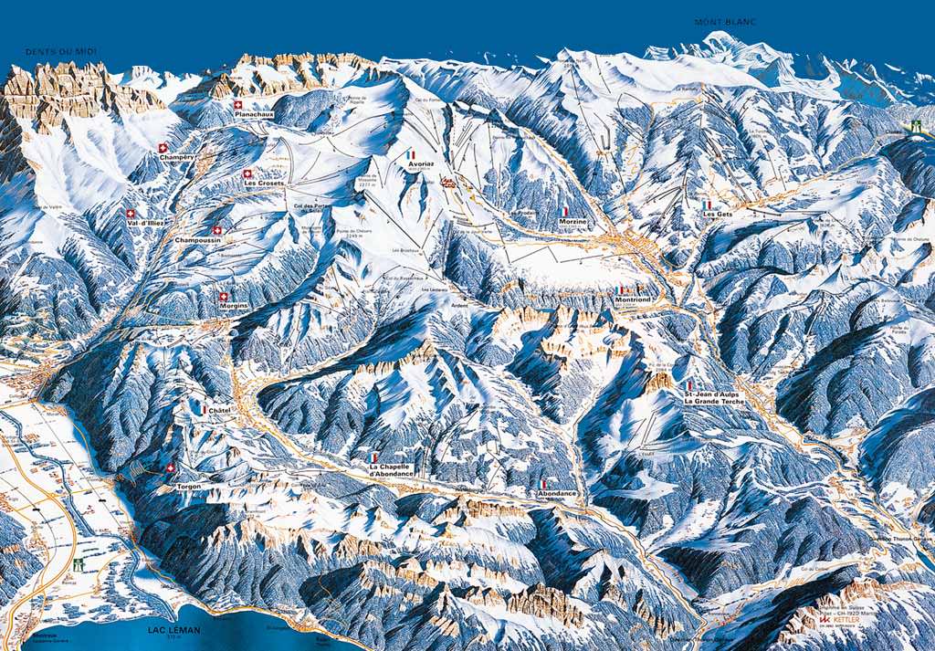 Morgins - Les Portes du Soleil Piste / Trail Map