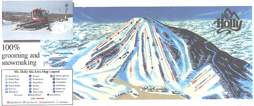 Mt Holly Ski Resort Guide, Location Map & Mt Holly ski ...