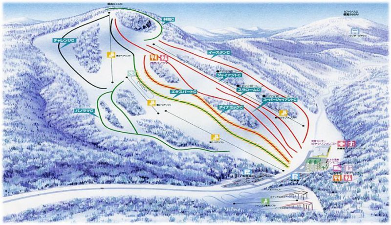 Nayoro Piyashiri Piste / Trail Map