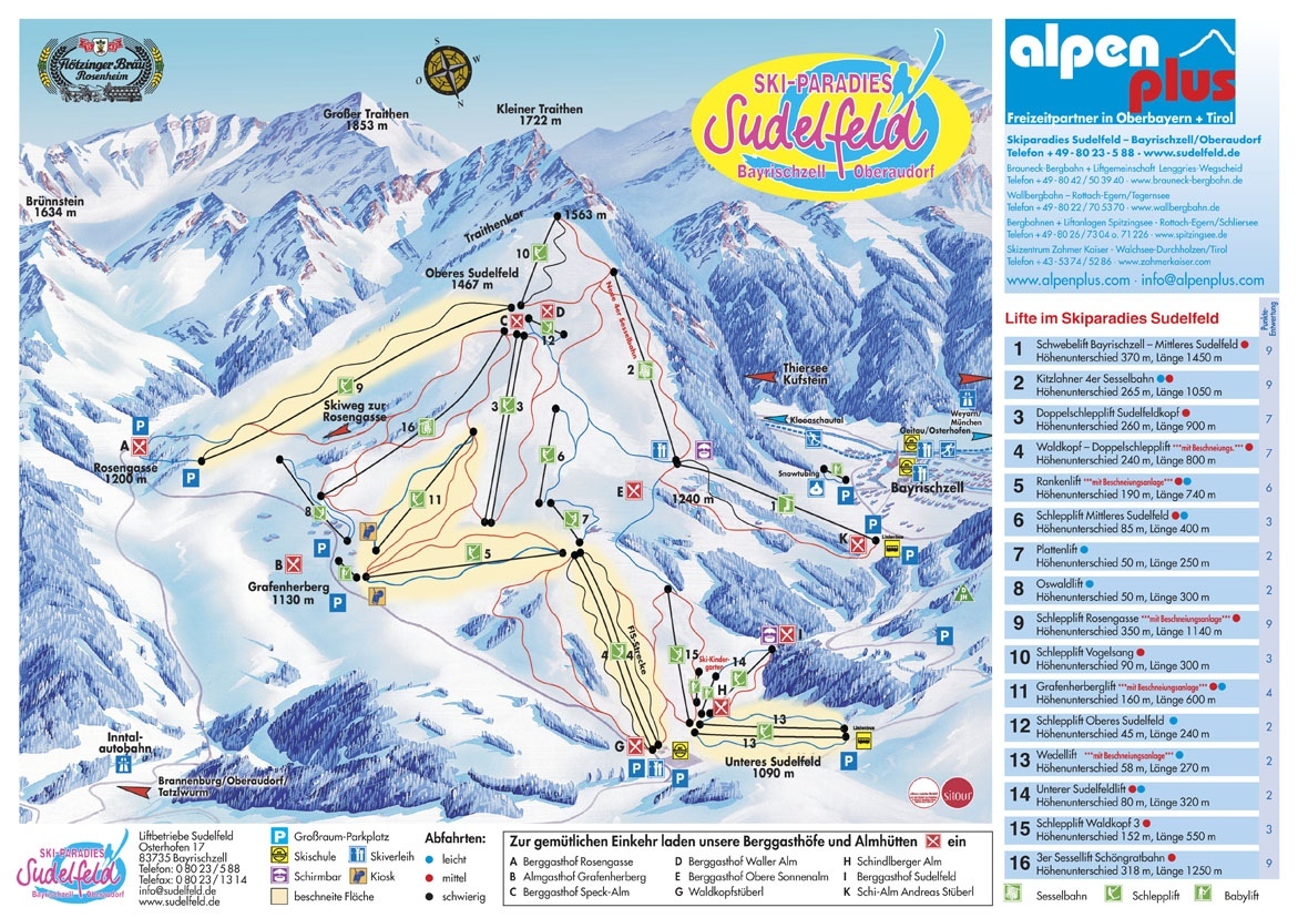 Oberaudorf Ski Resort Guide, Location Map & Oberaudorf ski holiday