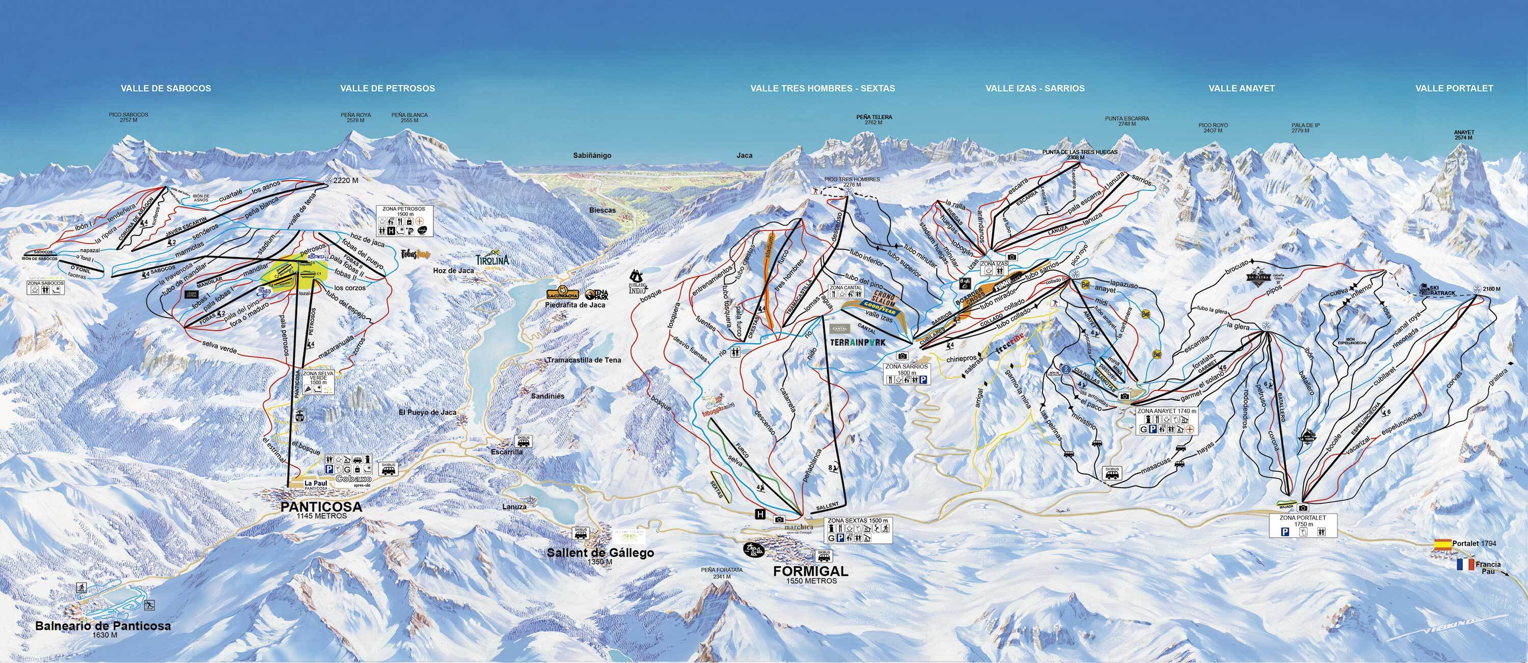 Panticosa Piste / Trail Map