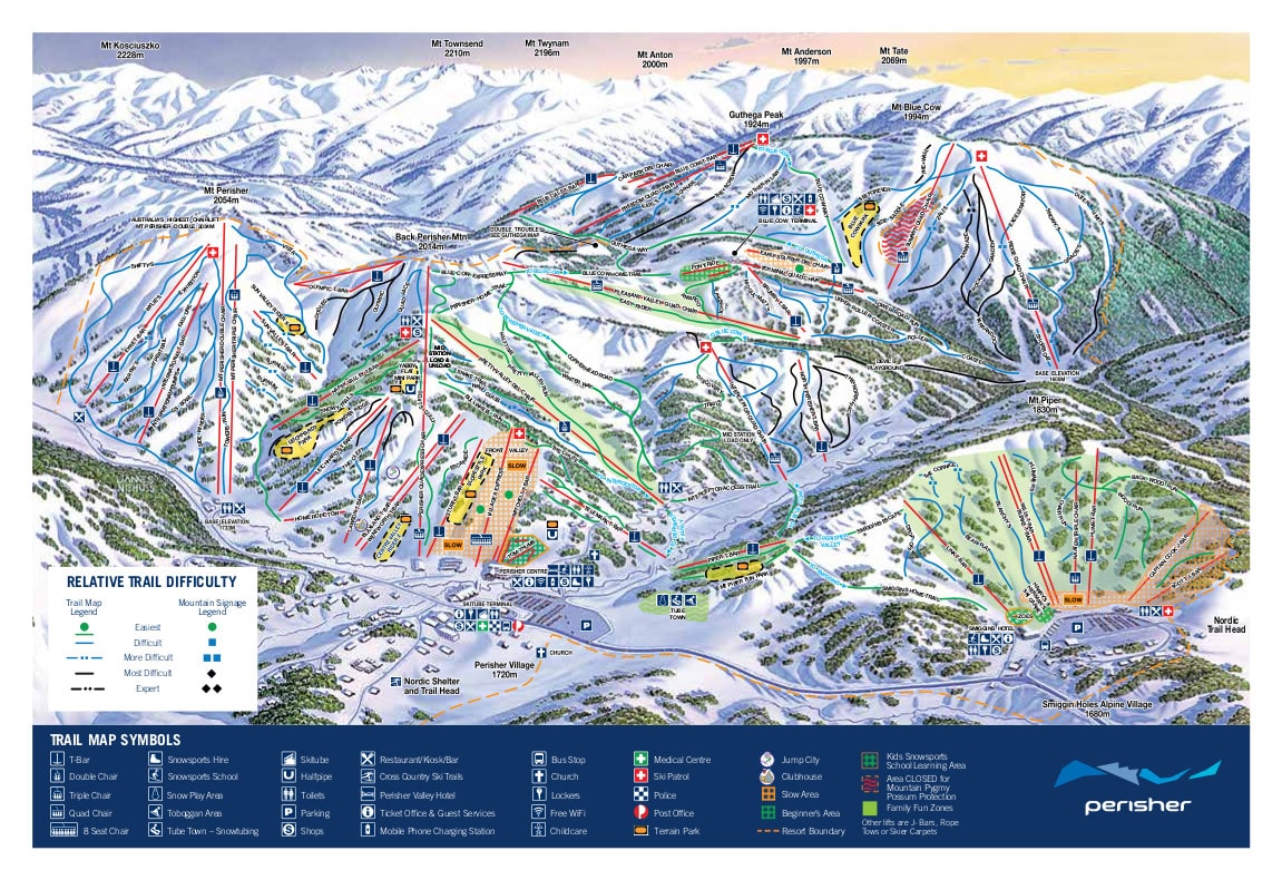 Perisher Piste / Trail Map