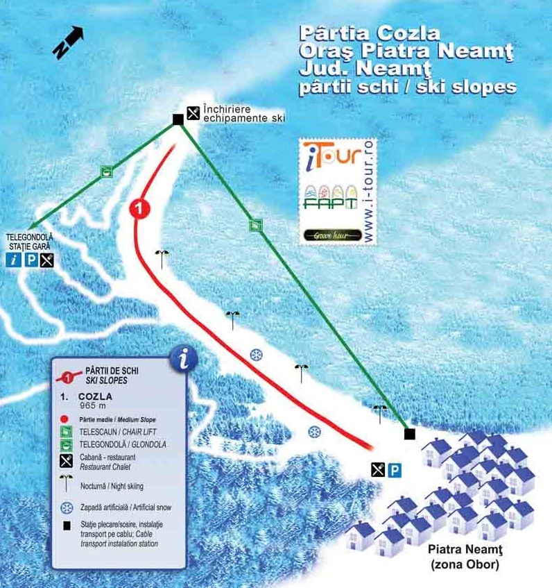 Piatra Neamt Piste / Trail Map