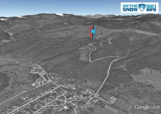 Podkonice - Pleše Piste / Trail Map