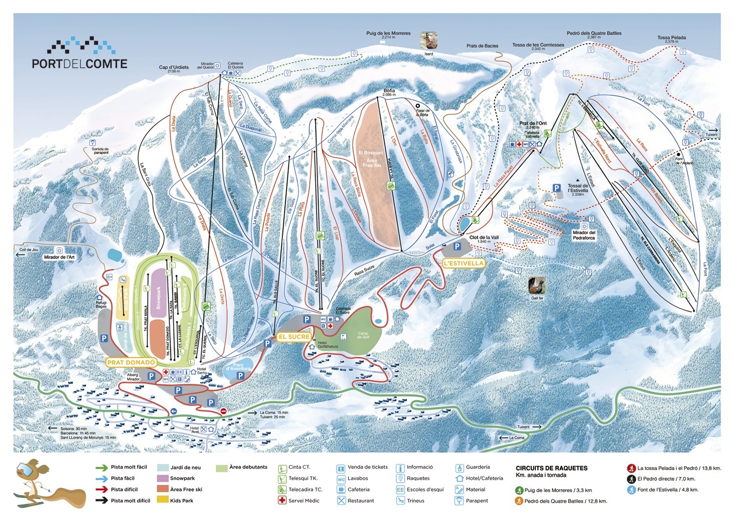 Port Del Comte Piste / Trail Map