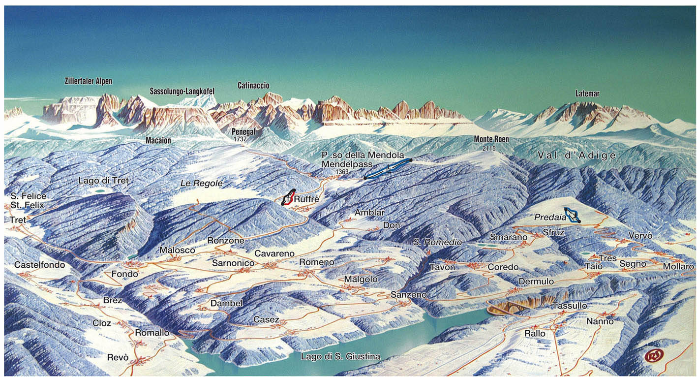 Predaia Piste / Trail Map