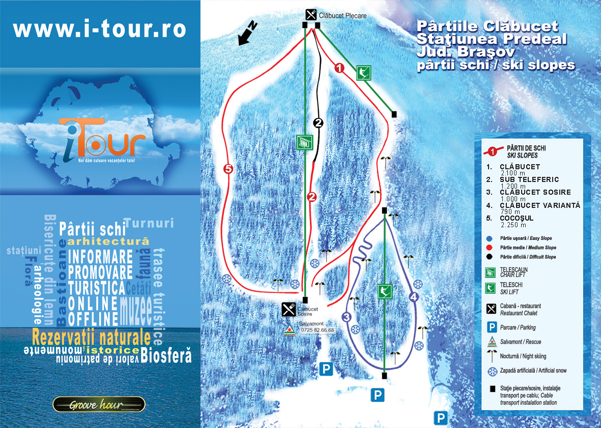 Predeal Piste / Trail Map