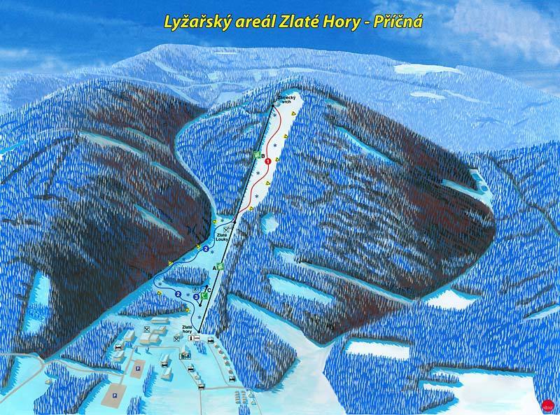 Příčná Piste / Trail Map