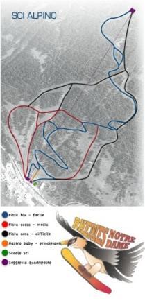 Rhemes-Notre-Dame Piste / Trail Map