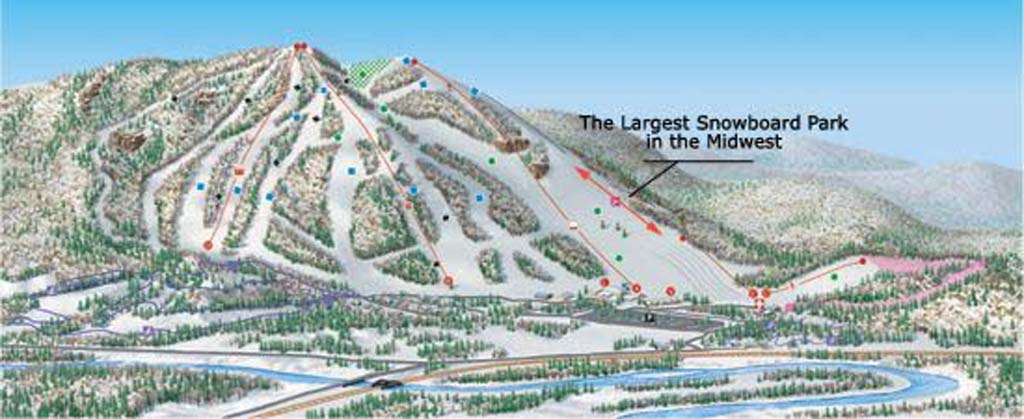 Searchmont Resort Piste / Trail Map
