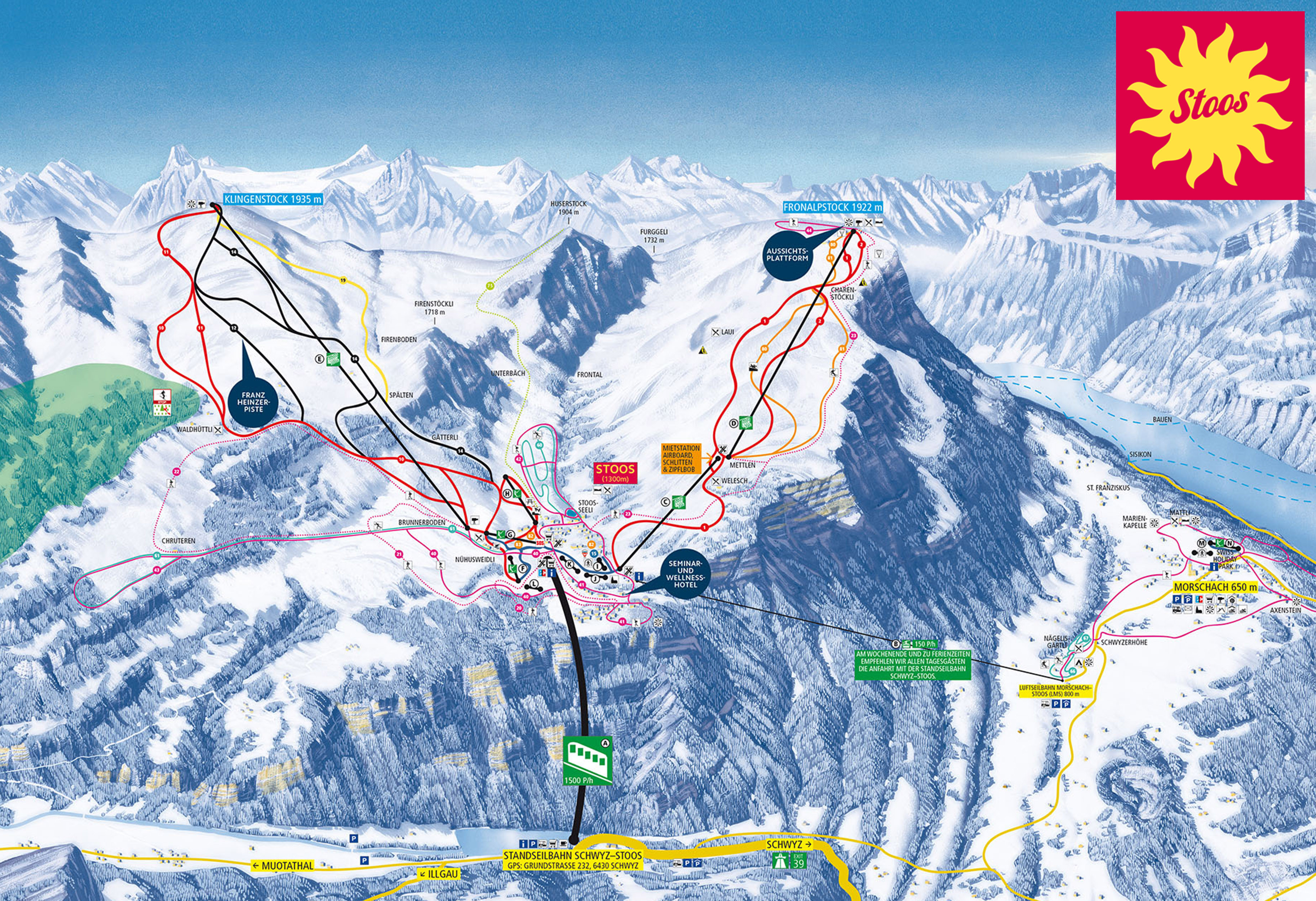 Stoos Piste / Trail Map