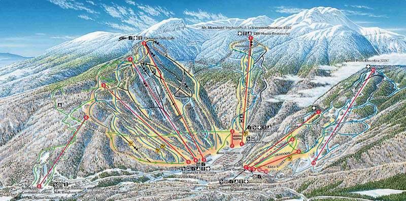 Stowe Piste / Trail Map