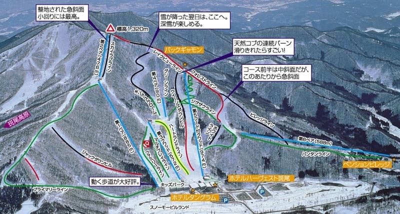Tangram Ski Circus Piste / Trail Map