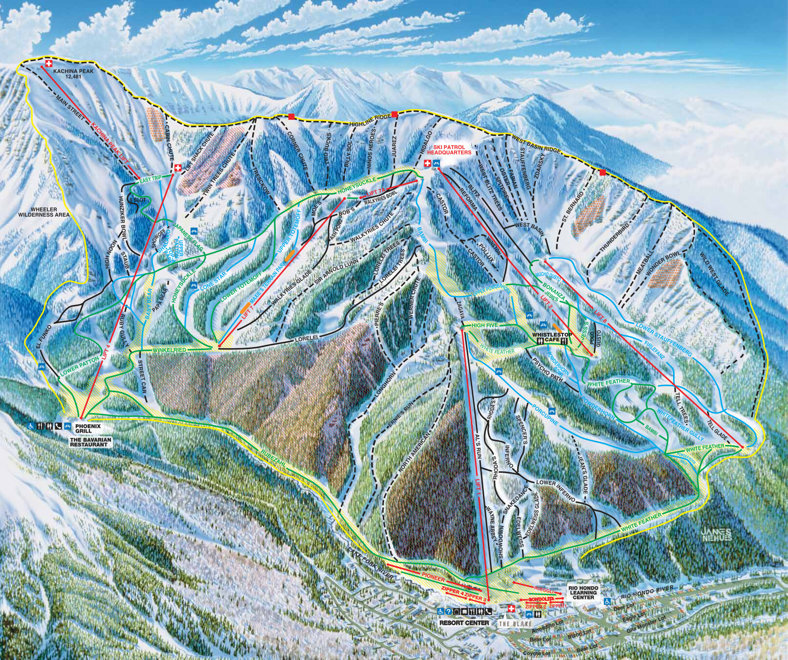 Taos Piste / Trail Map