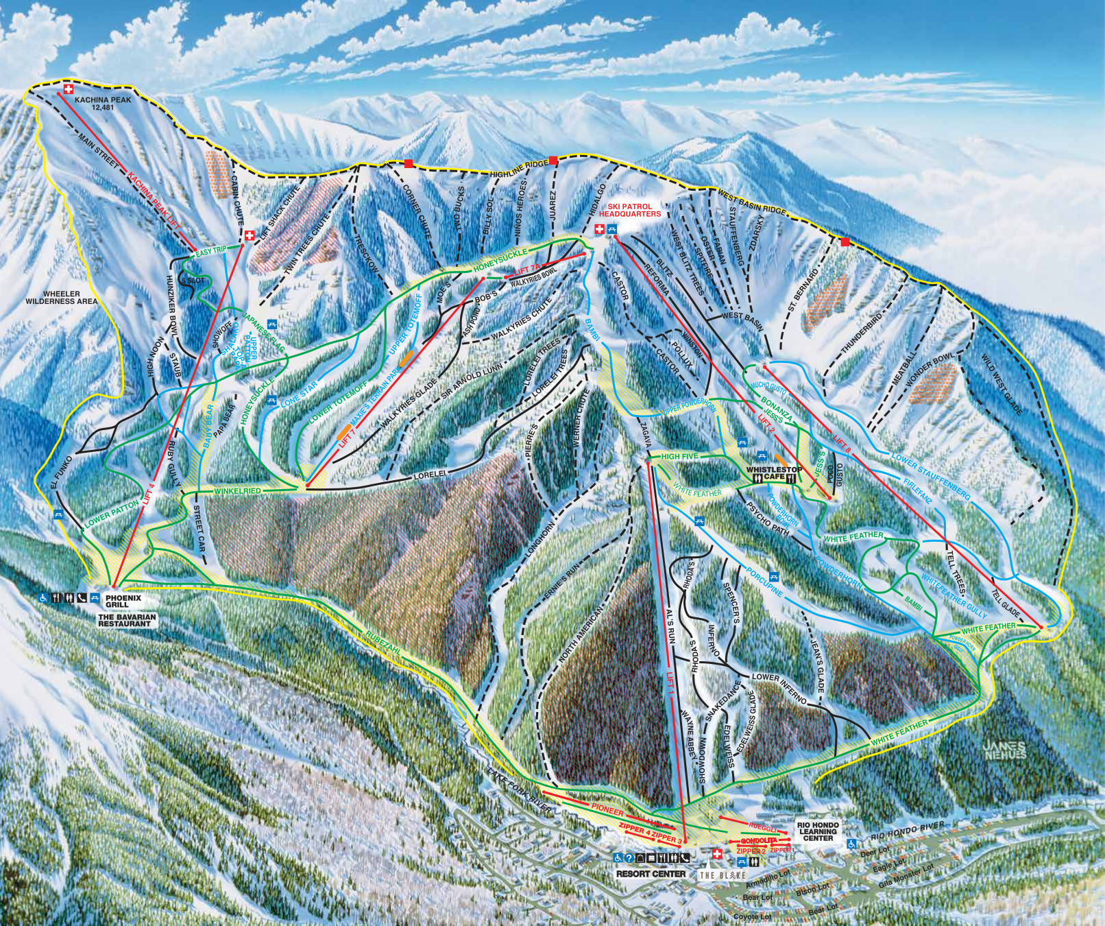 Taos Piste / Trail Map