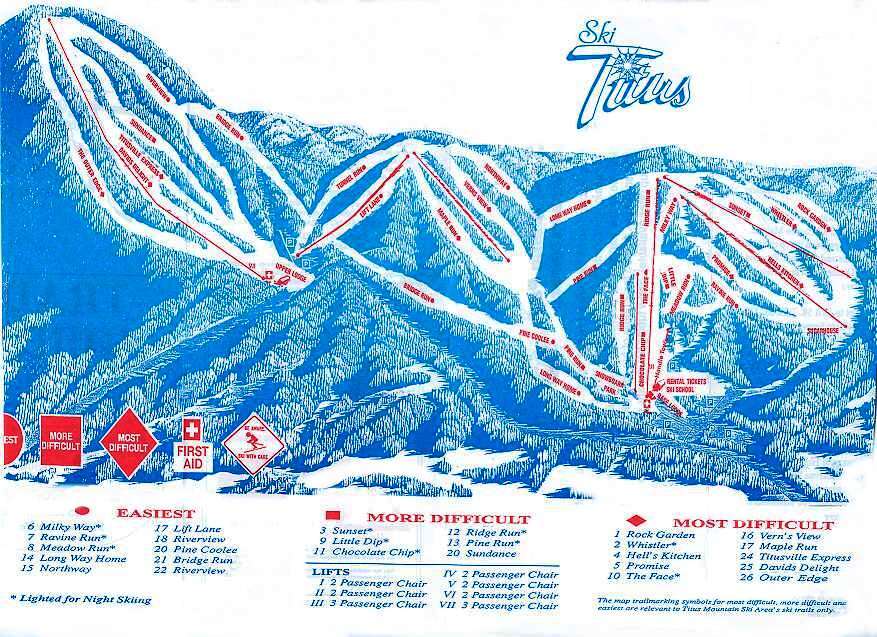 Titus Mountain Ski Resort Guide, Location Map & Titus Mountain ski