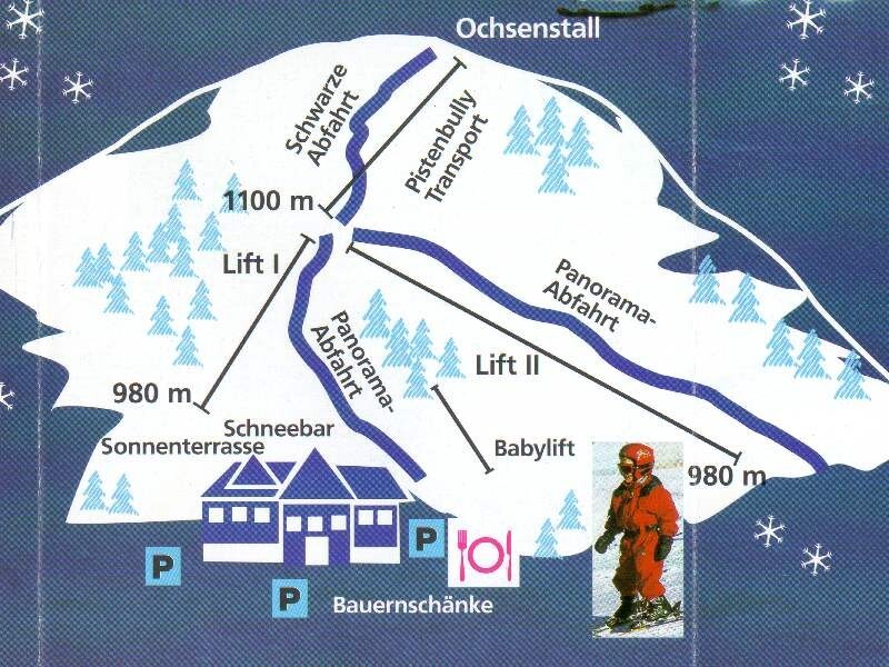Unterstmatt Piste / Trail Map