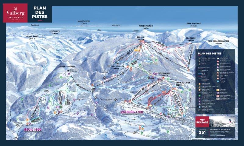 Valberg Piste / Trail Map