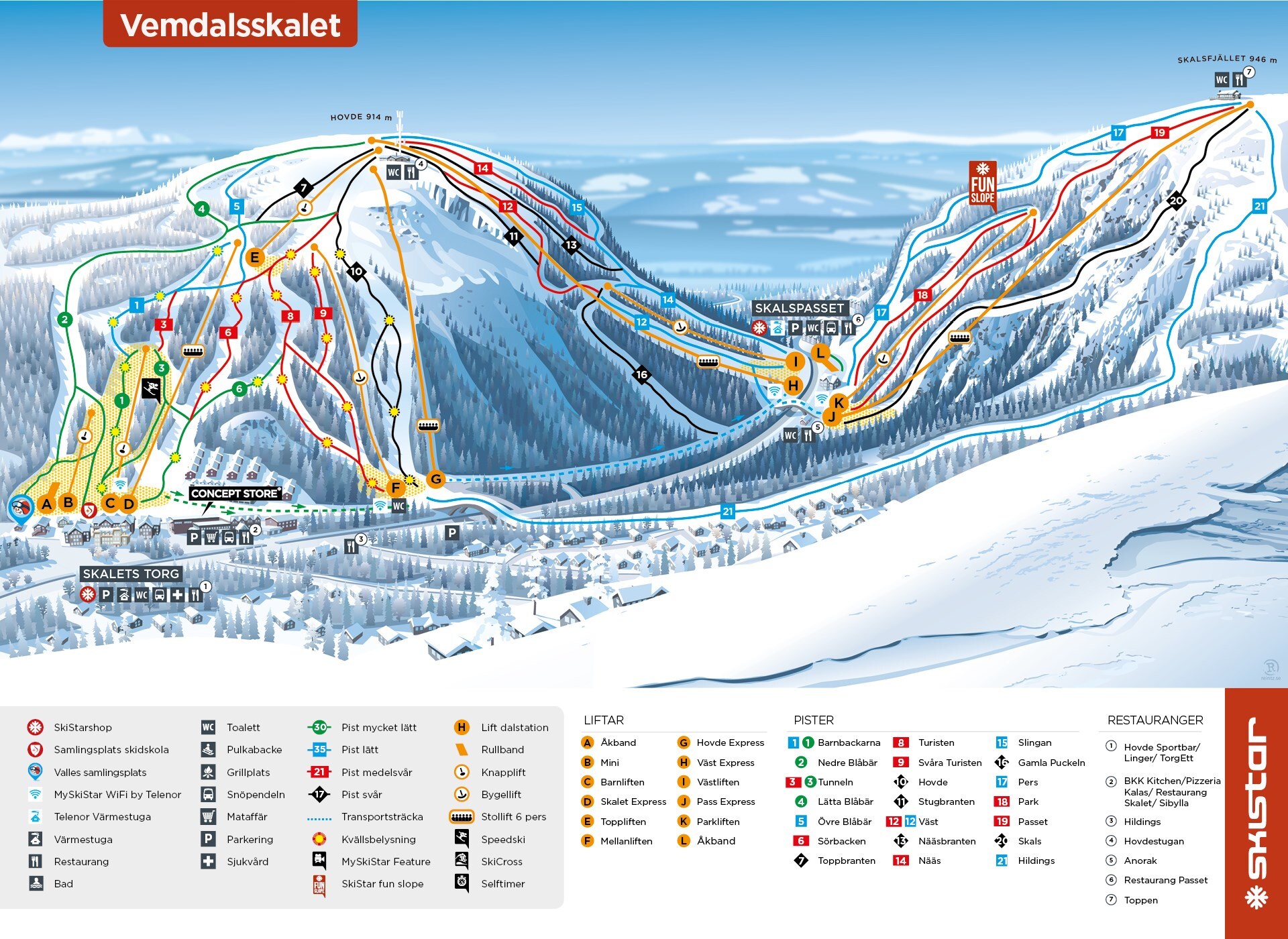 Vemdalen Ski Resort Guide, Location Map & Vemdalen ski holiday