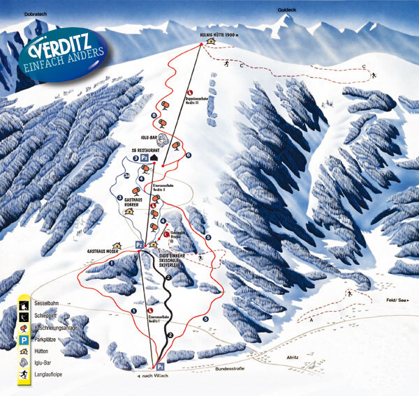 Verditz Piste / Trail Map