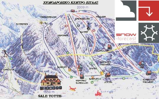 Vigla Pisoderi Piste / Trail Map